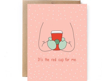 Christmas Card for Coffee Lover - Red Cup Season