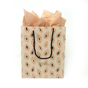 Fruit Lover Mother's Day Gift - Mother's Day Gift Bag - Gift with Fruit Theme -Papaya Gift Bag - Papaya Spring Gift Bag on SALE