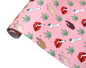 Weed Wrapping Paper - 420 Wrapping Paper - Weed Lover Gift - Gift for Weed Lover - Wrapping Paper for Weed Lover Stoner Marijuana Gift Wrap