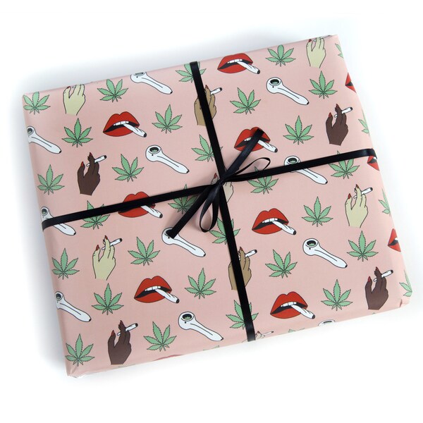 Weed Wrapping Paper Etsy