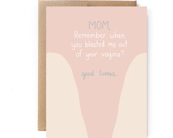 Funny Card For Mom From Daughter - Funny Mothers Day Card from Son - Funny Card for Mom from Child - Funny Mom Gift Mothers Day