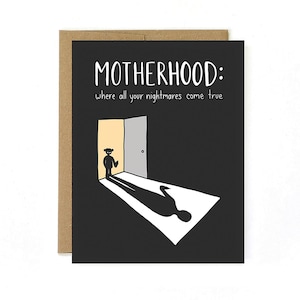 Mothers Day Card For New Mom - Funny Card for Mom - New Mom Card - Nightmares
