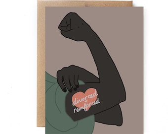 Divorce Card - Divorce Congratulations Card - Reinforced