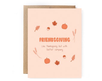 Funny Thanksgiving Card - Friendsgiving Card