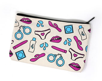 Sex Toy Pouch - Sexy Gift for Her - Intimate Accessory Pouch - Sexy Bachelorette Party Gift