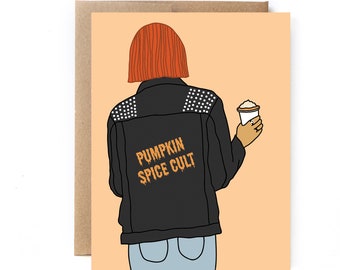 Funny Fall Card - Pumpkin Spice Lover - Pumpkin Spice Cult