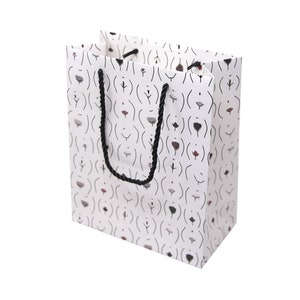 Gag White Elephant Gift Bag - Funny Wrapping Paper Gift Bag - Funny Christmas Gift Bag - Gift for Easthetician Beautician