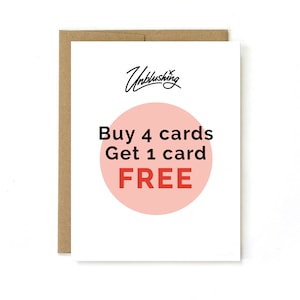 Buy 4 Cards, Get 1 Free