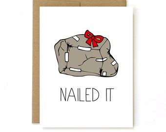 Funny Christmas Card - Nailed It