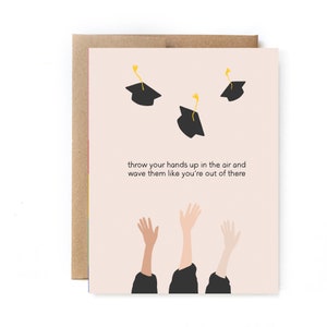 Cute Graduation Card - Congrats Grad Card - Outta There