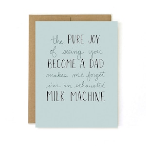 First Fathers Day Card for New Dad - Funny Card for New Dad - Funny First Fathers Day Card Gift from Wife