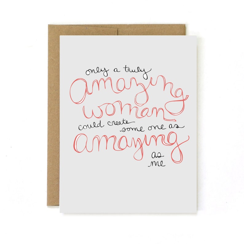 Mothers Day Card Funny Card for Mom Truly Amazing Mom image 1