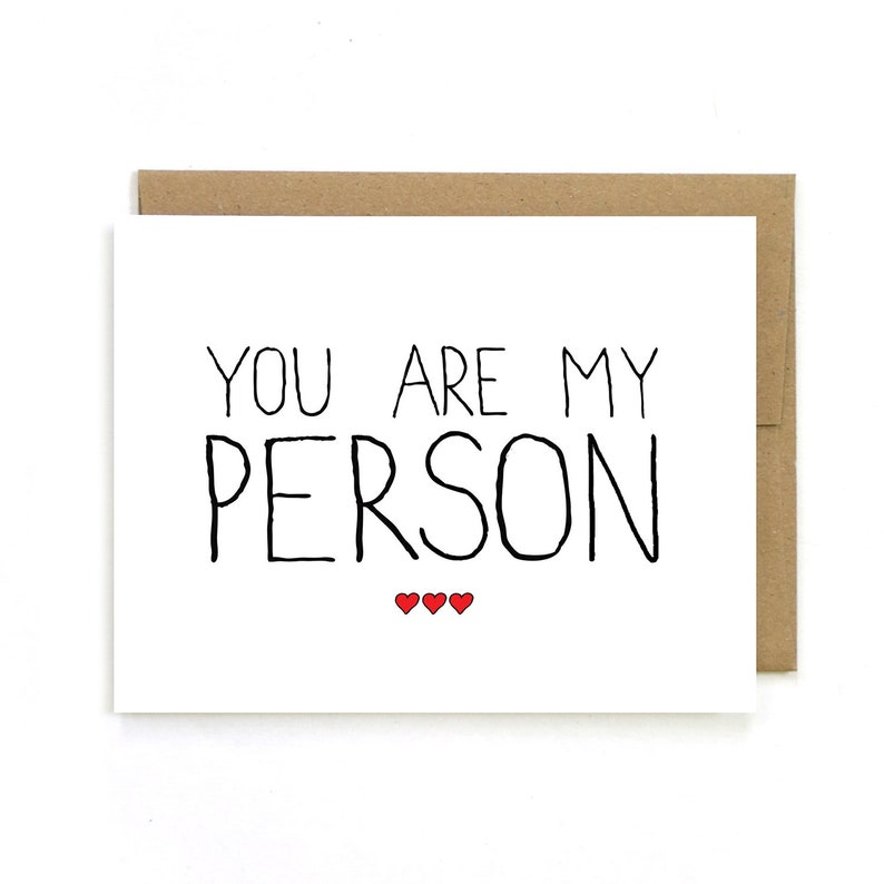 Sweet Valentines Day Card You Are My Person image 1