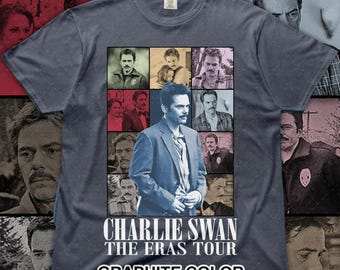 Camiseta vintage de Charlie Swan de los 90, camiseta hecha por un fan de Billy Burke, camiseta del equipo Charlie, identificación HA de un fan de Charlie Swan