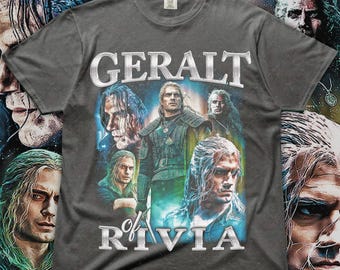 Geralt of Rivia Vintage Unisex Shirt - Vintage Geralt of Rivia TShirt Gift For Him and Her - Geralt of Rivia 90s retro design EKC004 ID