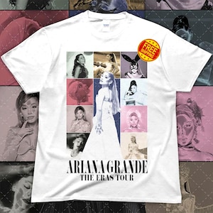 Ariana Grande Singer-Songwriter and actress T-Shirt, Eras Tour Style Vintage, Pop Music Fan Tee, Gift for Concert Goers, Birthday Present