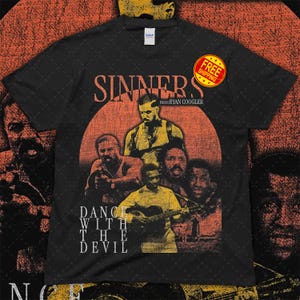 Sinners Horror Movie Tee, 2025 Scary Graphic Shirt, Dark Cinema Fan Apparel
