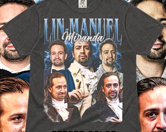 Camiseta unisex de Lin-Manuel Miranda, camiseta para fans de Hamilton, regalo para musicales de Broadway, camiseta para amantes del teatro, camiseta para clubes de teatro, identificación de ropa de actores y actrices
