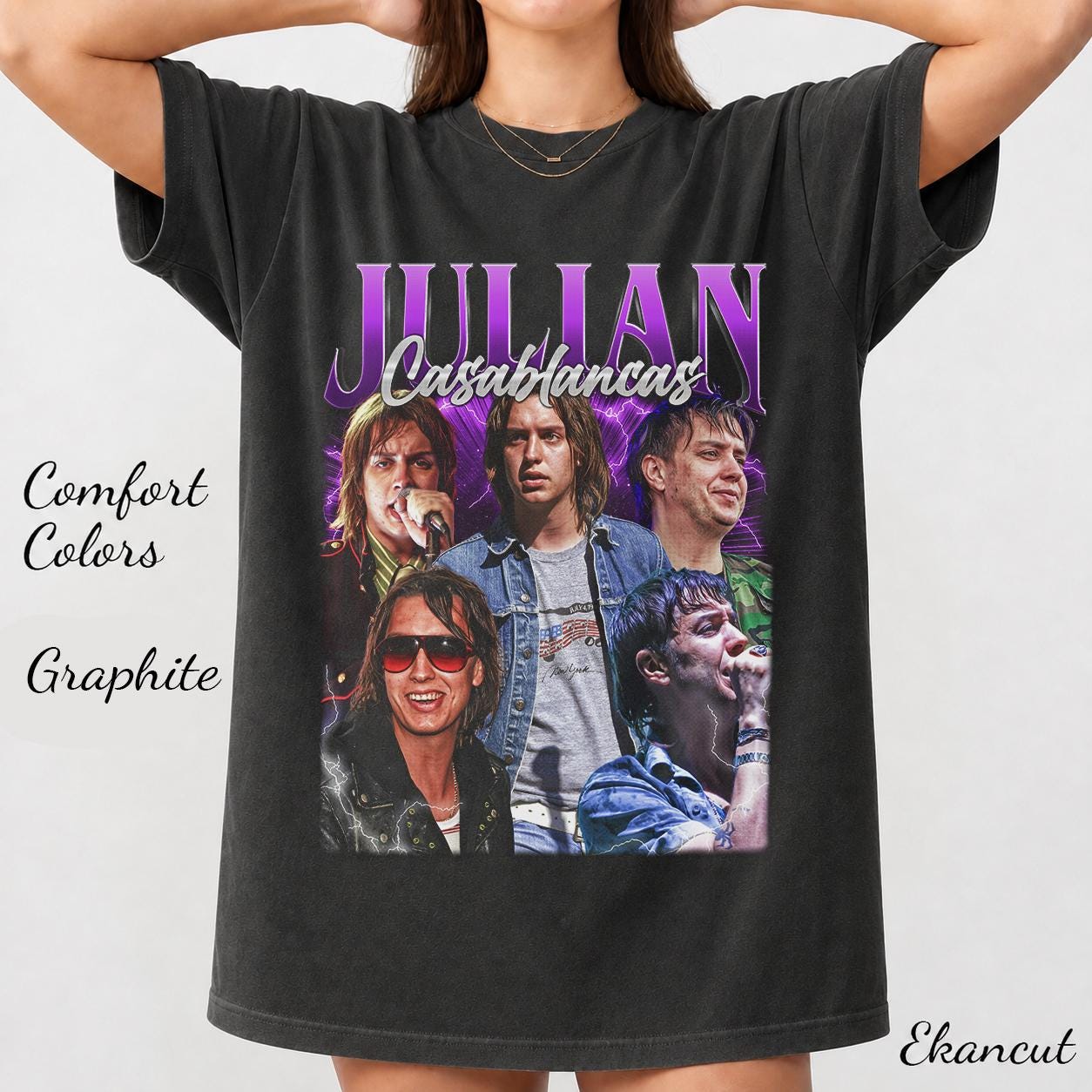 Julian Casablancas Band Merch T-shirt – Vintage Style Rock Music
