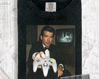 Camiseta del juego de James Bond / Camiseta con el logo de la película de espías de casino