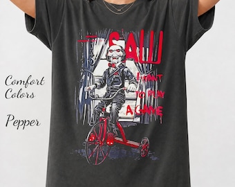 Original SAW Movie Promo T-shirt Adult Size XL Black Jigsaw Horror