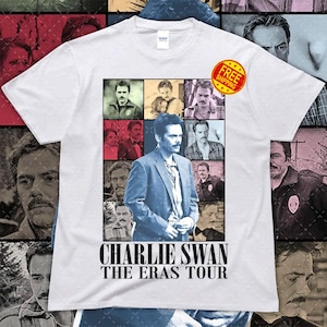 Charlie Swan Vintage 90&#39;s shirt, Billy Burke Fan Made Tee, Team Charlie Tee, Charlie Swan Fan HA