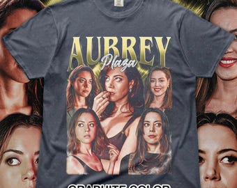 Camiseta unisex de Aubrey Plaza: divertida camiseta de algodón con gráficos para fans, regalo para amantes de la comedia, camiseta de cultura pop, ropa de comediante, camiseta de identificación de programa de televisión.