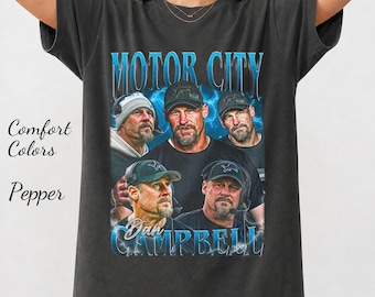 Dan Campbell Vintage Motor City T-Shirt, TV Show Shirt, Movies Tee, Unisex Softstyle Shirt ID