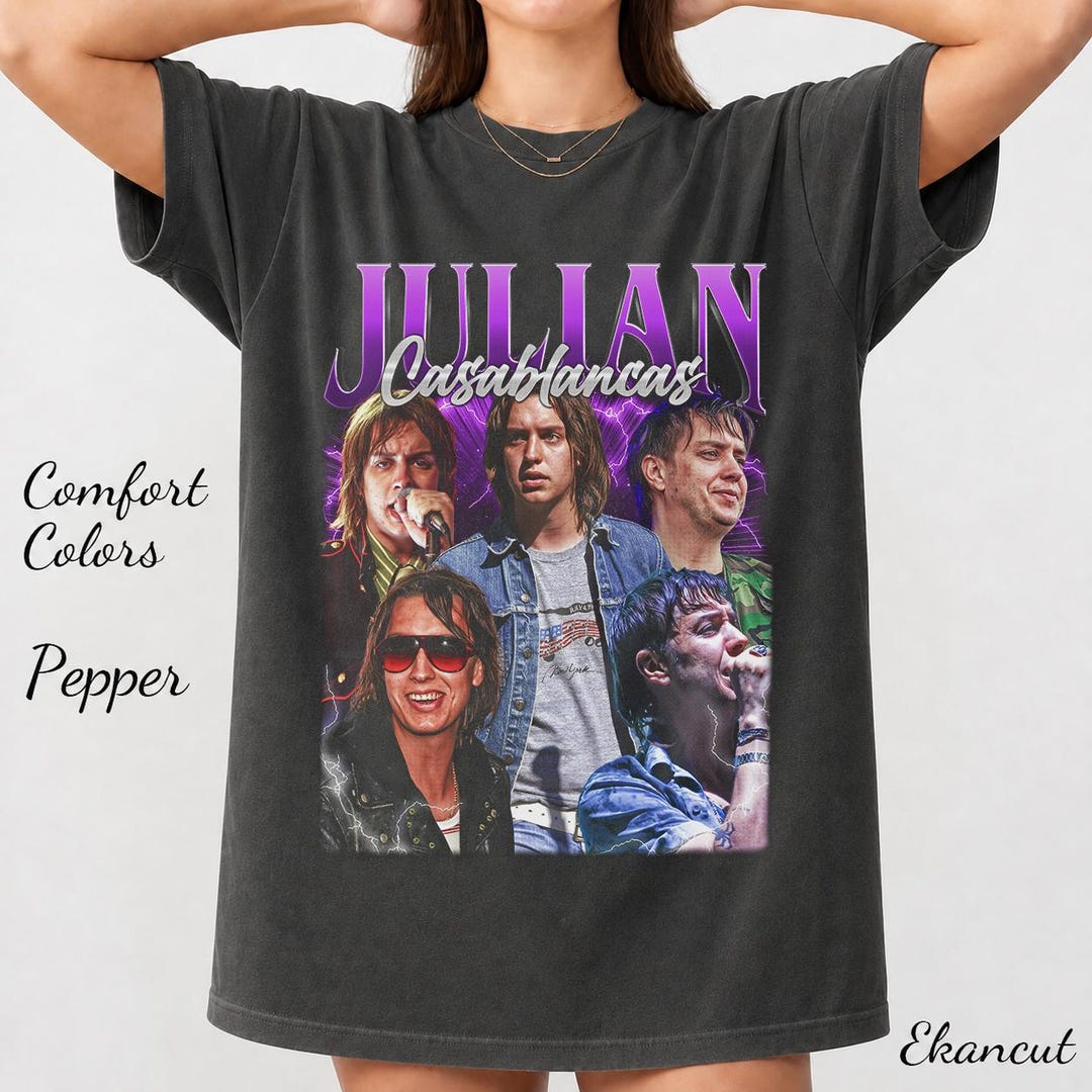 Julian Casablancas Band Merch T-shirt – Vintage Style Rock Music