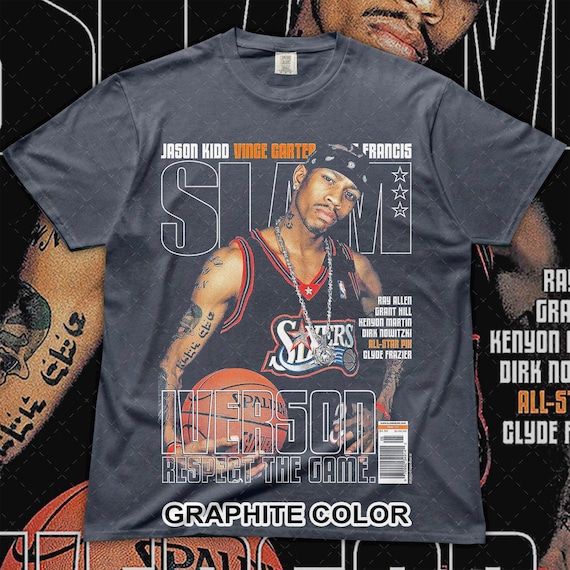 Allen Iverson Slam Unisex Tee - Basketball Sports Shirt, Vintage