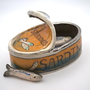 Sunrise Sardine Can Ceramic Sculpture