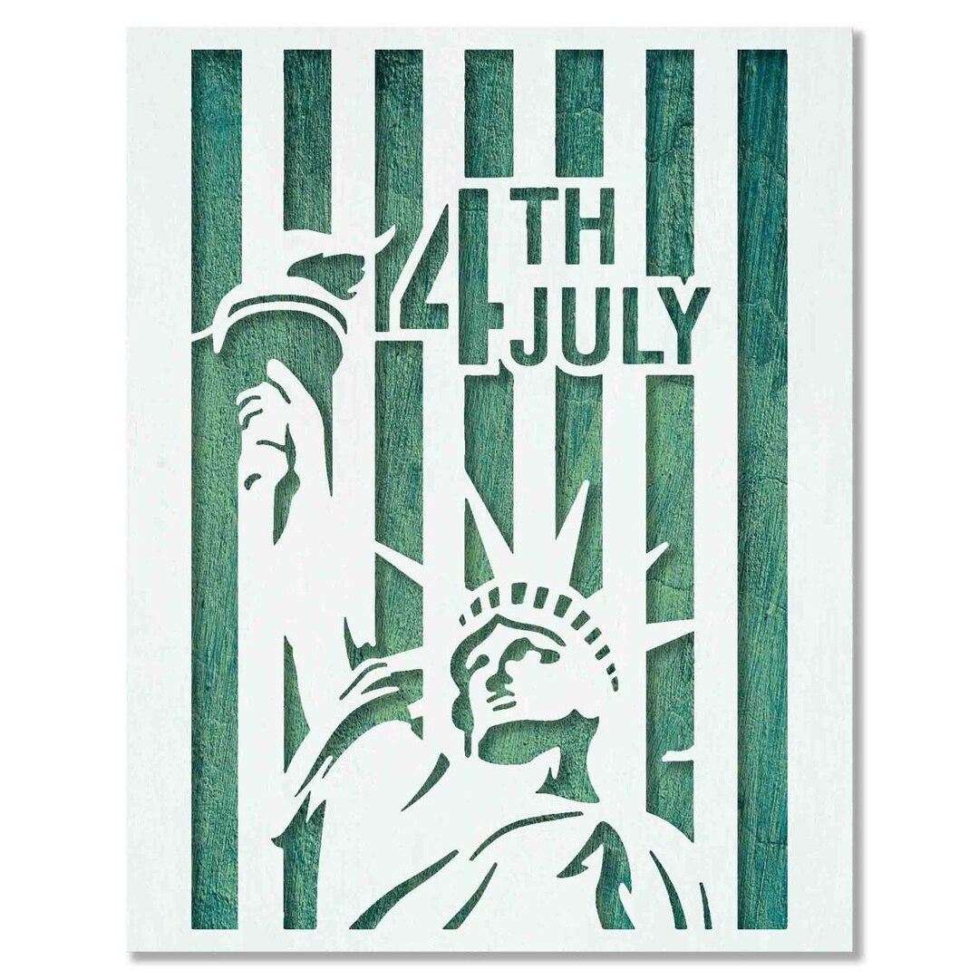 4th of July Stencil Reusable Stencil for Home Decor, Art, Craft, Size ...