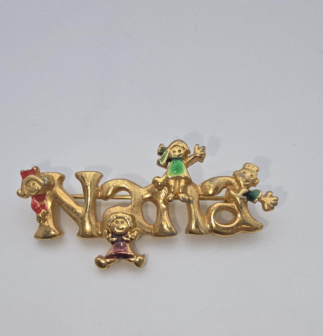 Nanan Pin Vintage Gold-tone