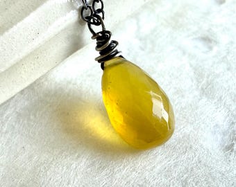 Yellow Opal Necklace