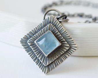 Aquamarine Pendant Necklace