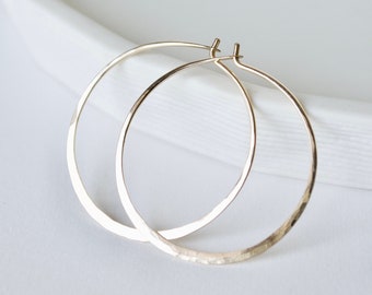 Gold Hoop Earrings, Gold Hoops