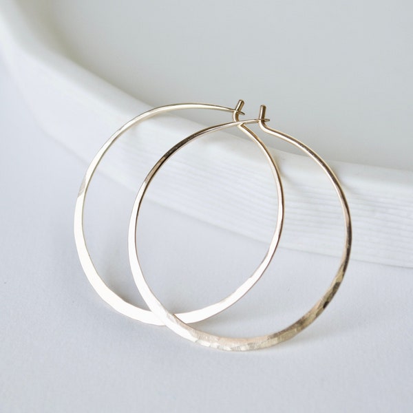 Gold Hoop Earrings, Gold Hoops