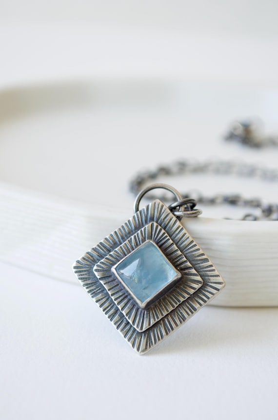 Aquamarine Pendant Necklace