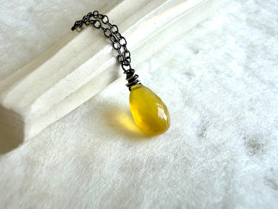 Yellow Opal Necklace