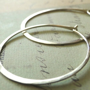 Silver Hoop Earrings, Sterling Silver Hoops