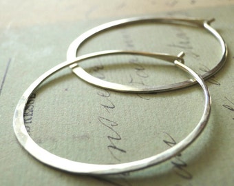 Silver Hoop Earrings, Sterling Silver Hoops