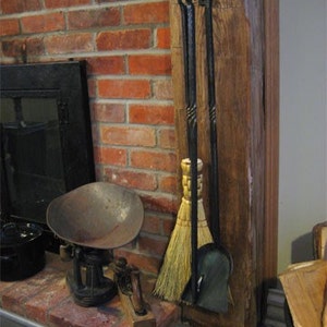 Hand Forged Iron Fireplace Tools w/twist ....as featured in THIS OLD HOUSE magazine