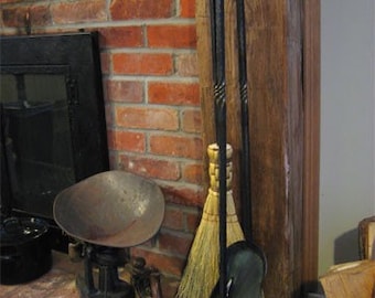 Hand Forged Iron Fireplace Tools w/twist ....as featured in THIS OLD HOUSE magazine