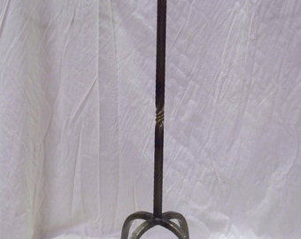 Hand Forged Wrought Iron Fireplace Tool Stand w/twist ....