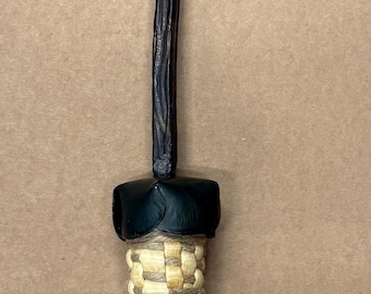 Broom with FORGED LEAF handle