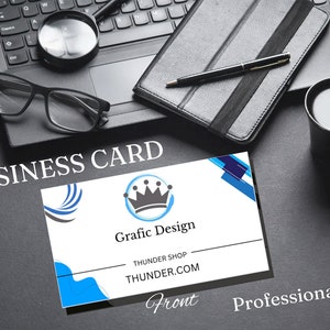 Professional Business Card Template | Digital Download | Customizable Business Card Design