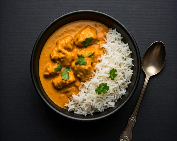 Featured listing image: Butter Chicken w/ Rice- Freeze dried meal