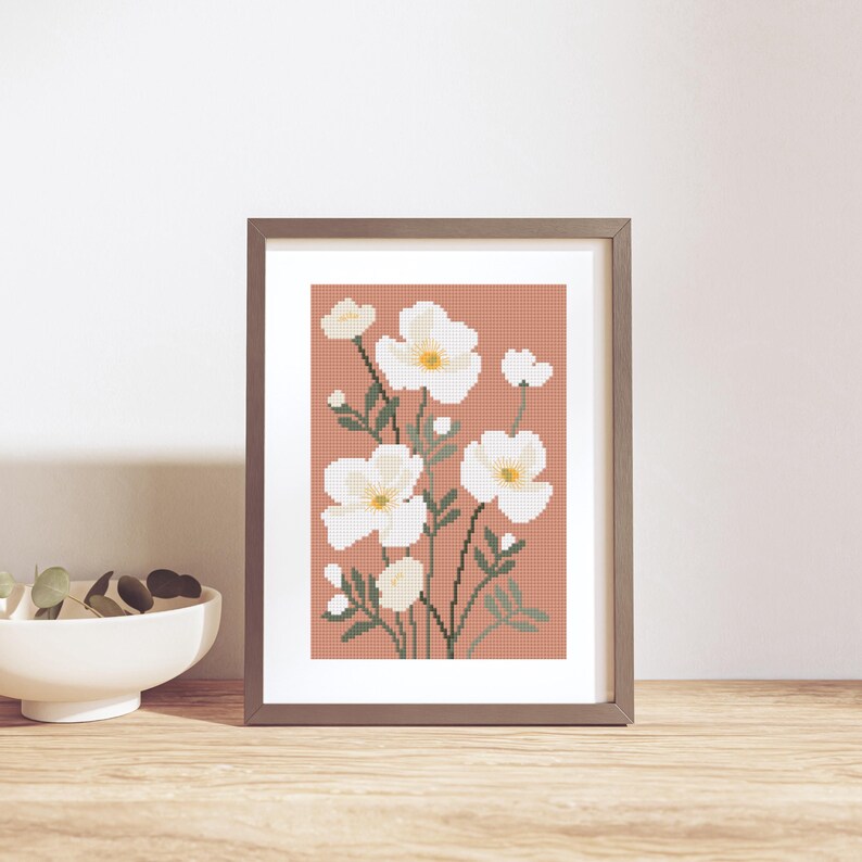 Cherokee Rose Cross Stitch Pattern: Georgia State Flower (PDF Download ...