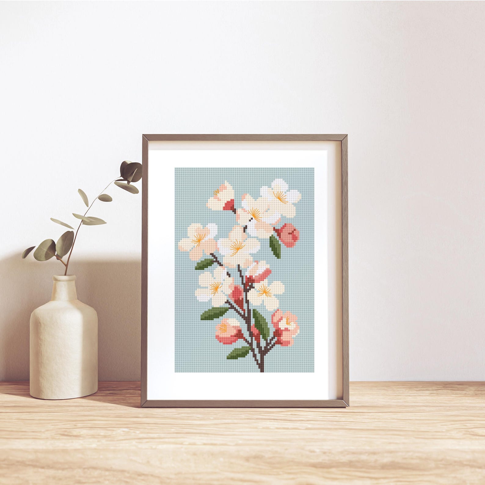 Apple Blossom Cross Stitch Pattern: Arkansas State Flower (PDF Download ...