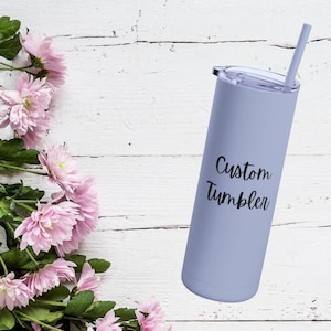 Gobelet personnalisé 20 oz avec couvercle et paille, demande en mariage de demoiselle d&#39;honneur, cadeaux pour elle, logo d&#39;entreprise personnalisé, gobelet fin personnalisé, fête
